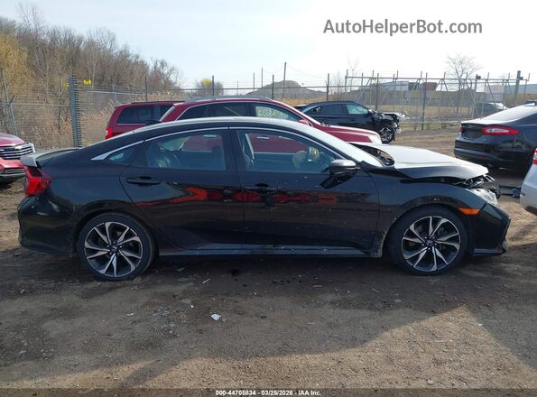 2HGFC1E52HH702373 2017 HONDA CIVIC Black Widok wnętrza z tyłu