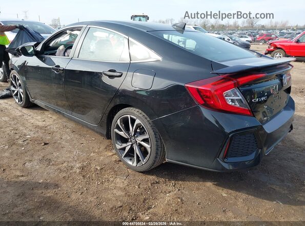 2HGFC1E52HH702373 2017 HONDA CIVIC Black Tył lewy
