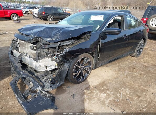 2HGFC1E52HH702373 2017 HONDA CIVIC Black Przód lewy