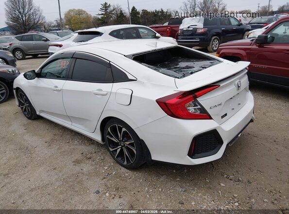 2HGFC1E57JH701919 2018 HONDA CIVIC White Rear left
