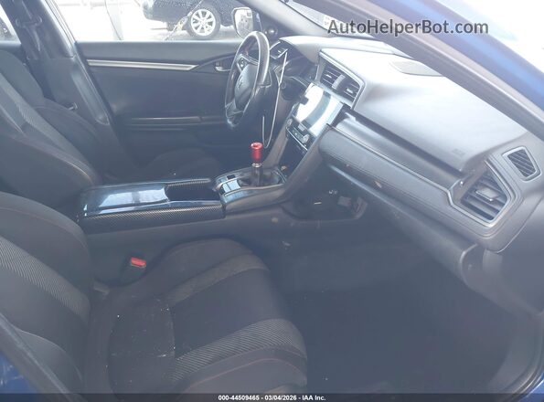 2HGFC1E58JH702674 2018 HONDA CIVIC Blue Widok wnętrza z przodu