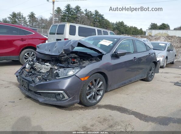 2HGFC1F32KH651316 2019 HONDA CIVIC Gray Front left