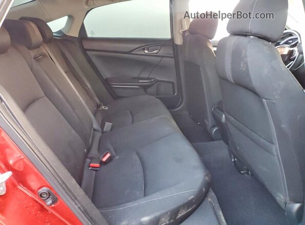 2HGFC1F36MH702710 2021 HONDA CIVIC Red უკანა სავარძლების ხედი