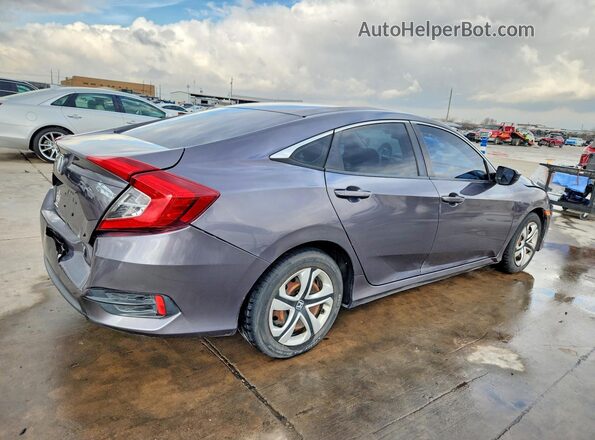 2HGFC2F51JH501753 2018 HONDA CIVIC Gray Հետևի աջ