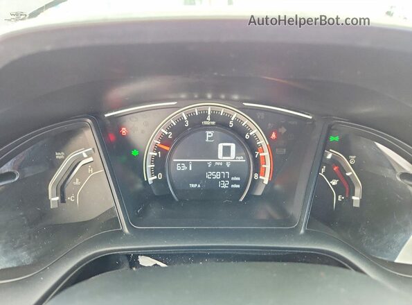 2HGFC2F51JH501753 2018 HONDA CIVIC Gray Սարքավորումների վահանակի տեսք