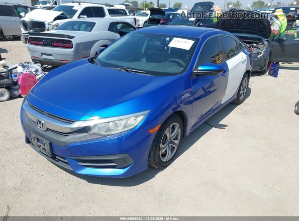 2HGFC2F55GH577288 2016 HONDA CIVIC Blue Vista tres cuartos delantera izquierda