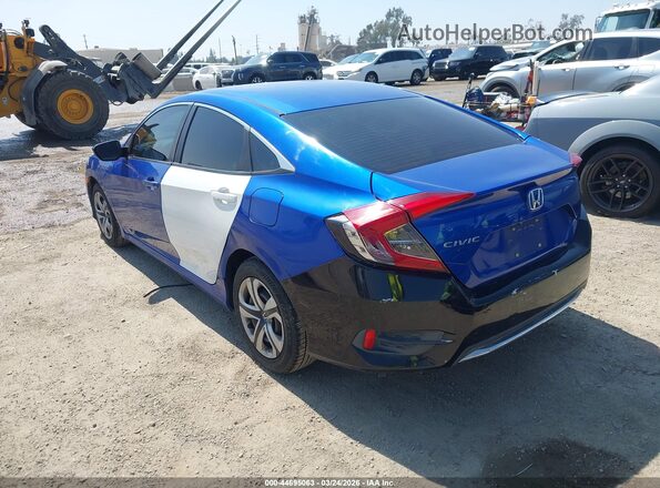 2HGFC2F55GH577288 2016 HONDA CIVIC Blue Trasero izquierdo