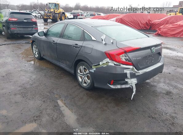 2HGFC2F57HH541524 2017 HONDA CIVIC Gray Rear left