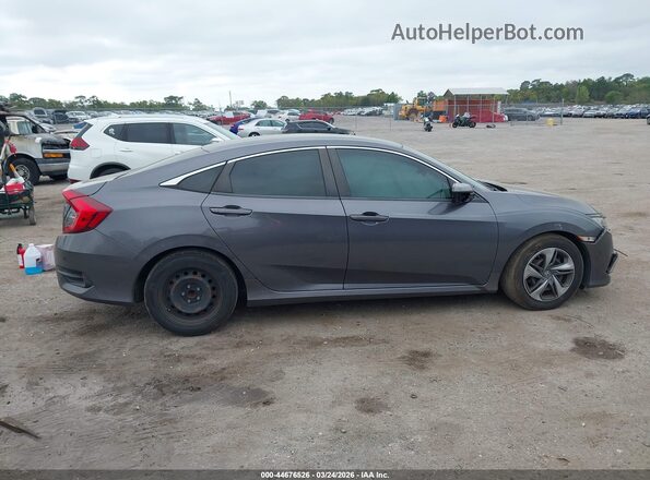 2HGFC2F60KH573425 2019 HONDA CIVIC Серый Вид задней части салона