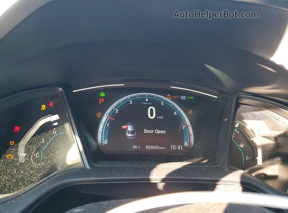 2HGFC2F61MH554529 2021 HONDA CIVIC White Widok zestawu wskaźników