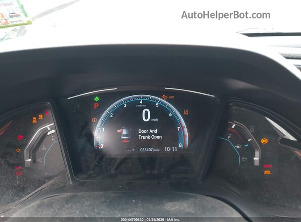 2HGFC2F62KH553581 2019 HONDA CIVIC Gray Հետևի նստատեղերի տեսք