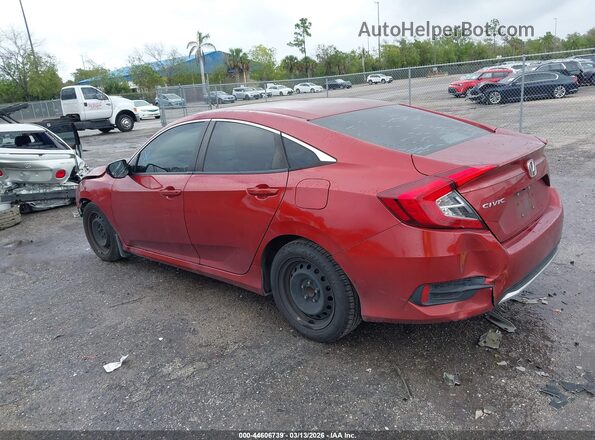 2HGFC2F62MH529283 2021 HONDA CIVIC Red Trasero izquierdo