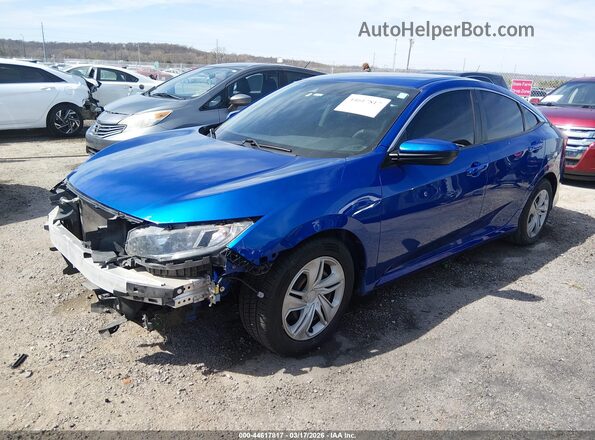 2HGFC2F65KH574537 2019 HONDA CIVIC Blue Передня ліва чверть