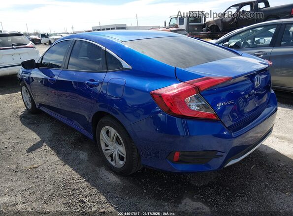 2HGFC2F65KH574537 2019 HONDA CIVIC Blue Задня ліва чверть
