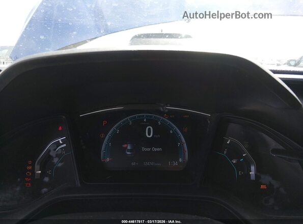 2HGFC2F65KH574537 2019 HONDA CIVIC Blue Вид задніх сидінь