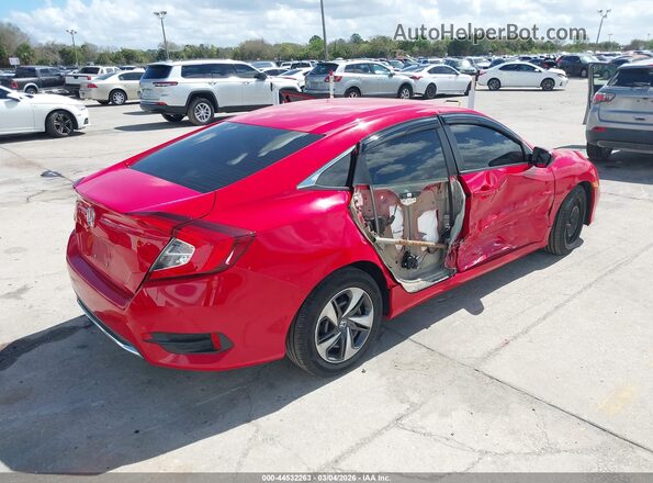 2HGFC2F66MH504516 2021 HONDA CIVIC Red Trasero derecho