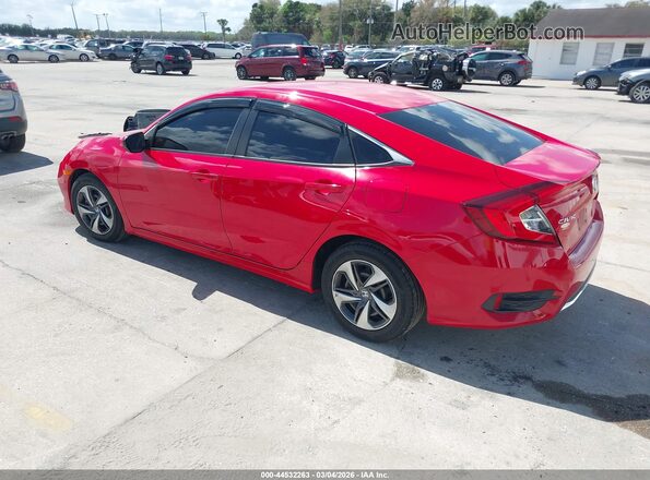 2HGFC2F66MH504516 2021 HONDA CIVIC Red Trasero izquierdo