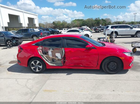 2HGFC2F66MH504516 2021 HONDA CIVIC Red Vista interior trasera