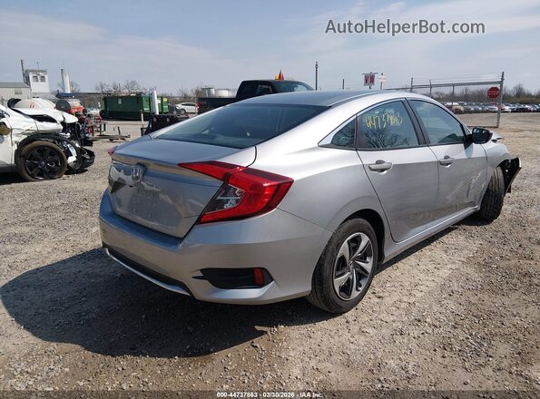 2HGFC2F67LH590109 2020 HONDA CIVIC Silver Trasero derecho