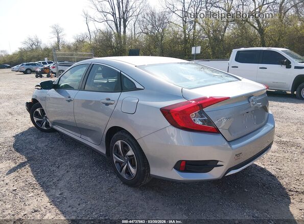 2HGFC2F67LH590109 2020 HONDA CIVIC Silver Trasero izquierdo