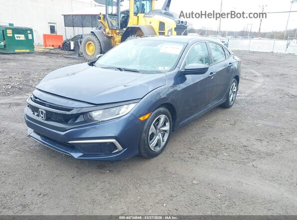 2HGFC2F68LH554557 2020 HONDA CIVIC Синий Передняя левая четверть