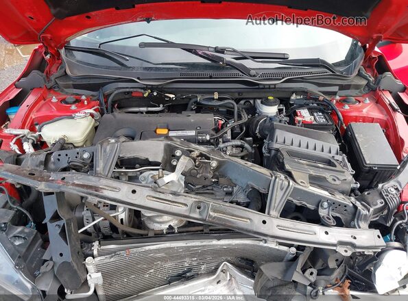 2HGFC2F68MH509510 2021 HONDA CIVIC Red Вид ззаду