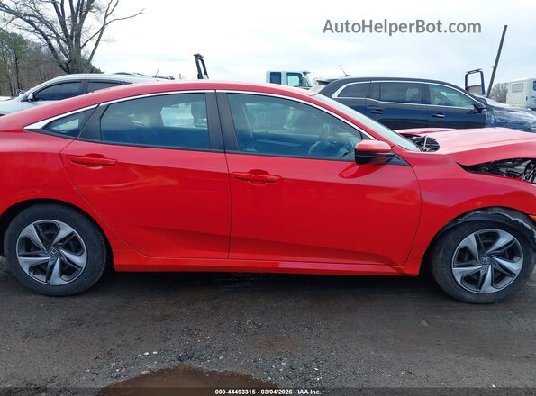 2HGFC2F68MH509510 2021 HONDA CIVIC Red Вид задньої частини салону