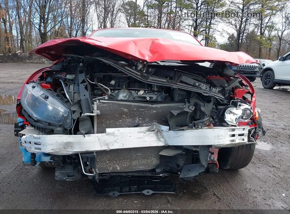 2HGFC2F68MH509510 2021 HONDA CIVIC Red Вид щитка приладів