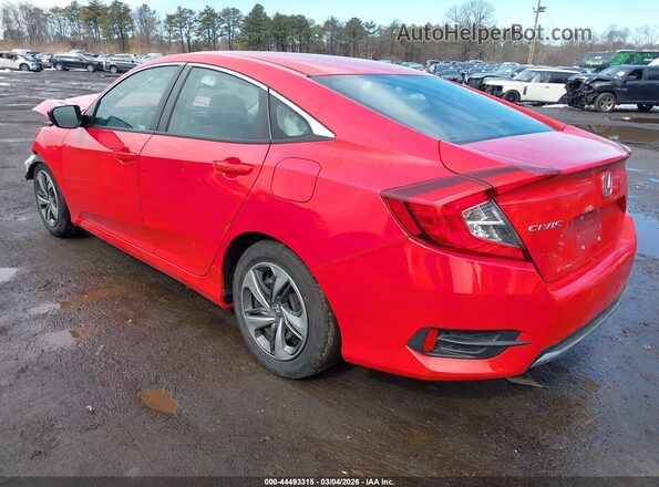 2HGFC2F68MH509510 2021 HONDA CIVIC Red Задня ліва чверть