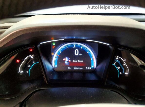 2HGFC2F68MH544435 2021 HONDA CIVIC Black Սարքավորումների վահանակի տեսք