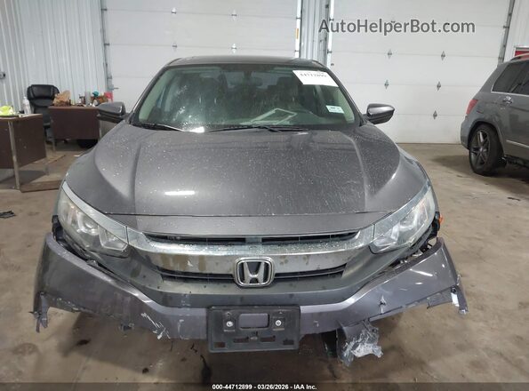 2HGFC2F73JH578285 2018 HONDA CIVIC Gray Widok wnętrza z tyłu