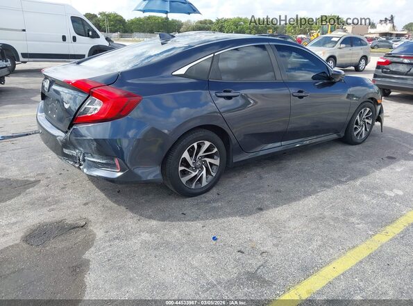 2HGFC2F77HH500523 2017 HONDA CIVIC Gray Задня права чверть