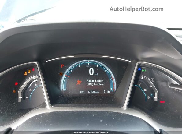 2HGFC2F77HH500523 2017 HONDA CIVIC Gray Вид задніх сидінь