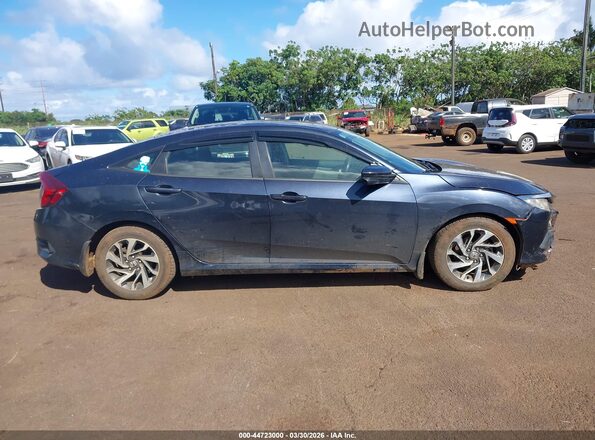 2HGFC2F78HH521056 2017 HONDA CIVIC Синий Вид задней части салона