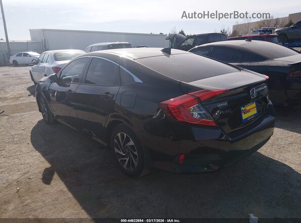 2HGFC2F78HH575201 2017 HONDA CIVIC Black Rear left