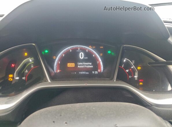 2HGFC2F80MH518607 2021 HONDA CIVIC Blue Vista del cuadro de instrumentos