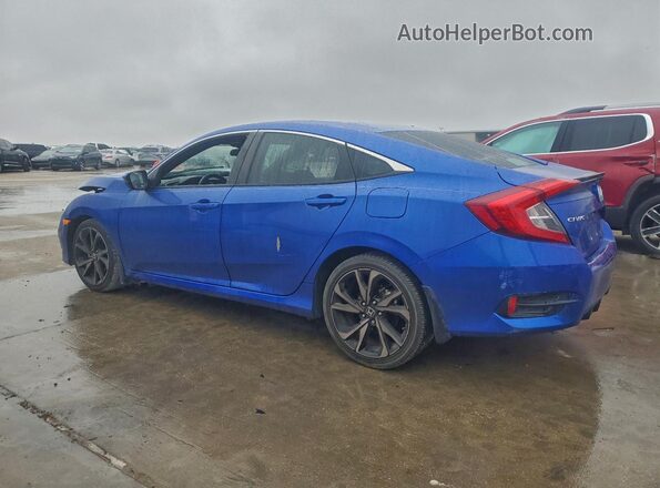 2HGFC2F80MH518607 2021 HONDA CIVIC Blue Trasero izquierdo