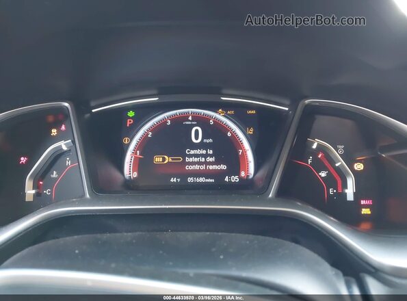 2HGFC2F81LH540274 2020 HONDA CIVIC White უკანა სავარძლების ხედი