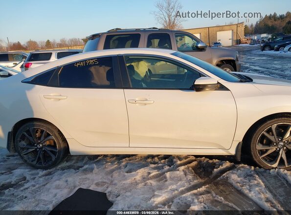 2HGFC2F81LH540274 2020 HONDA CIVIC White უკანა სალონის ხედი