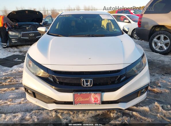 2HGFC2F81LH540274 2020 HONDA CIVIC White ხელსაწყოთა პანელის ხედი