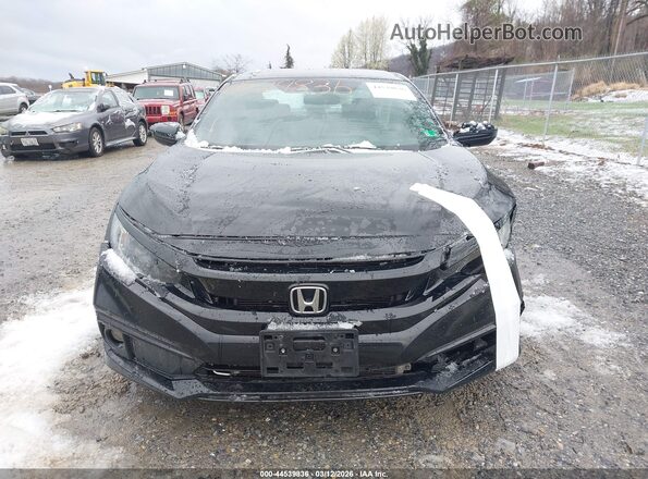 2HGFC2F81MH515733 2021 HONDA CIVIC Black Вид задньої частини салону
