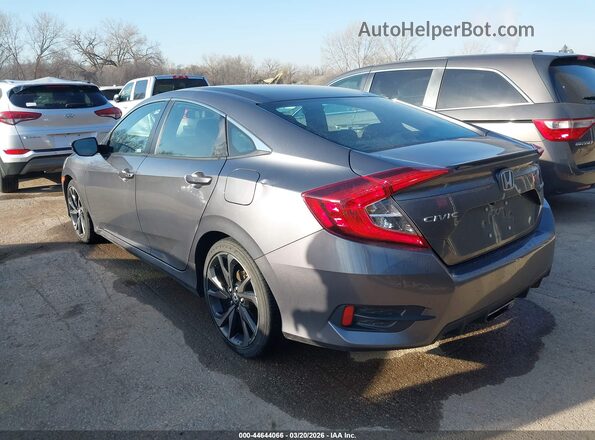 2HGFC2F83MH516950 2021 HONDA CIVIC Gray უკანა მარცხენა