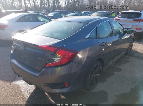 2HGFC2F83MH516950 2021 HONDA CIVIC Gray უკანა მარჯვენა
