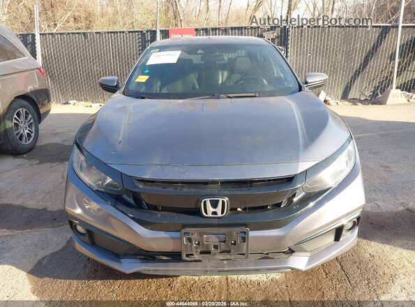 2HGFC2F83MH516950 2021 HONDA CIVIC Gray ხელსაწყოთა პანელის ხედი