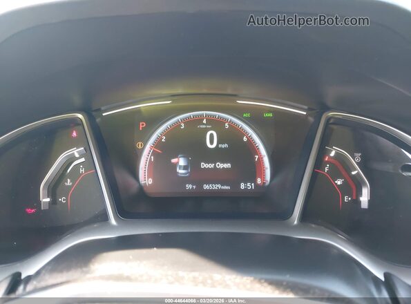 2HGFC2F83MH516950 2021 HONDA CIVIC Gray უკანა სავარძლების ხედი