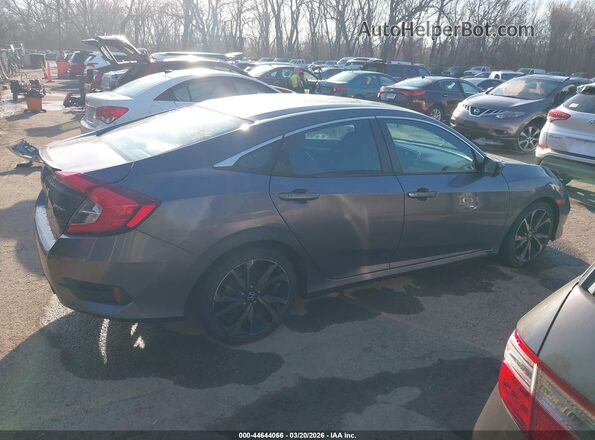 2HGFC2F83MH516950 2021 HONDA CIVIC Gray უკანა სალონის ხედი