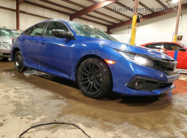 2HGFC2F85MH539775 2021 HONDA CIVIC Blue Передня права чверть
