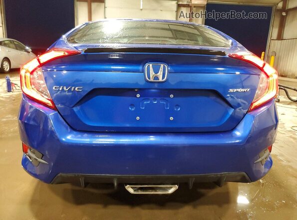 2HGFC2F85MH539775 2021 HONDA CIVIC Blue Вид ззаду