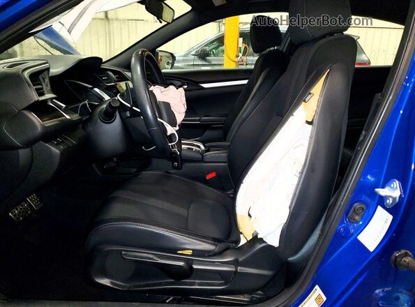 2HGFC2F85MH539775 2021 HONDA CIVIC Blue Вид салону спереду