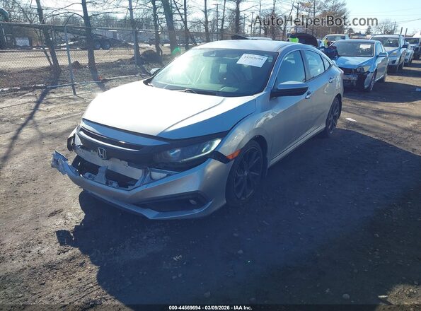 2HGFC2F87LH559976 2020 HONDA CIVIC Серый Передняя левая четверть